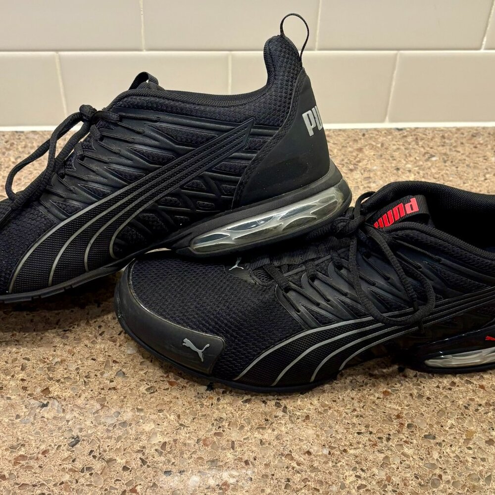 Mens Puma Voltaic Evo Running Shoe w/Softfoam - Black Size 10M - Picture 3 of 11